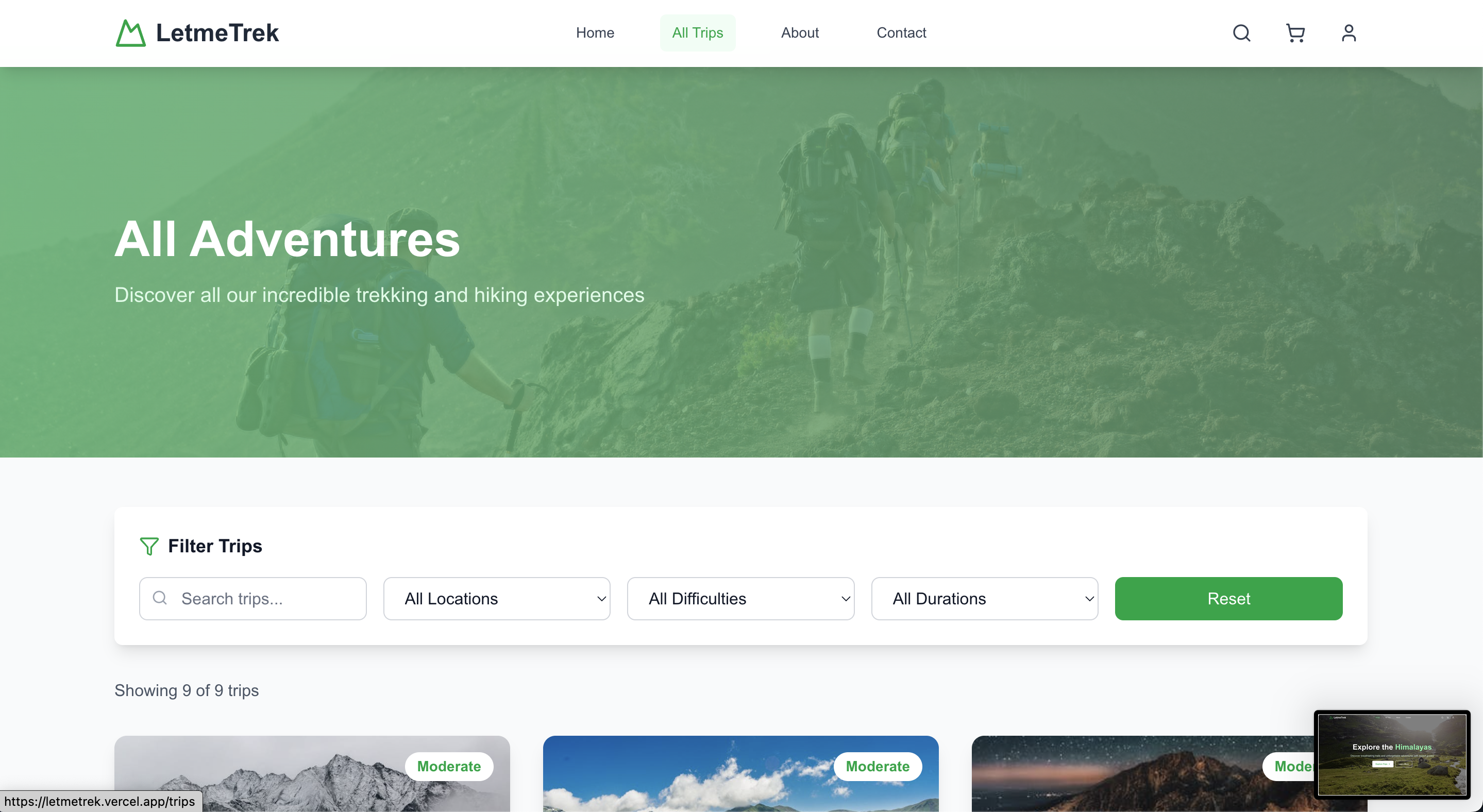 LetmeTrek - Adventure Booking — 2